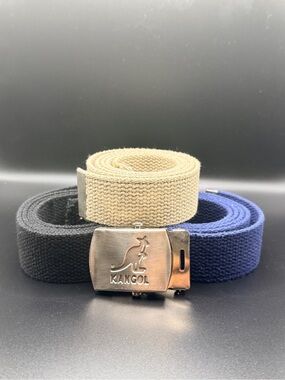 Vintage Kangol 3 in 1 Web Belt Box Set Deadstock Eaton Tag